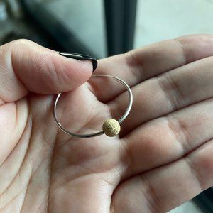 Gold Hoop Charm